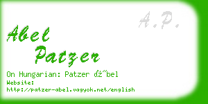 abel patzer business card